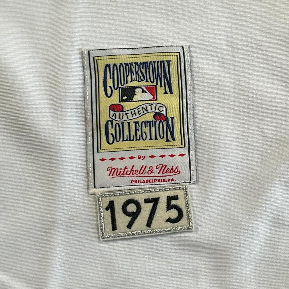 100% Authentic Mitchell & Ness 1975 Carl Yastrzemski Boston Red Sox Jersey (XXL) - Picture 5 of 8